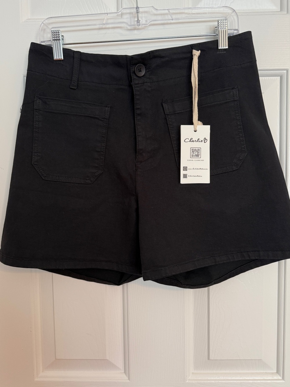 CHARLIE B Front Pocket Shorts